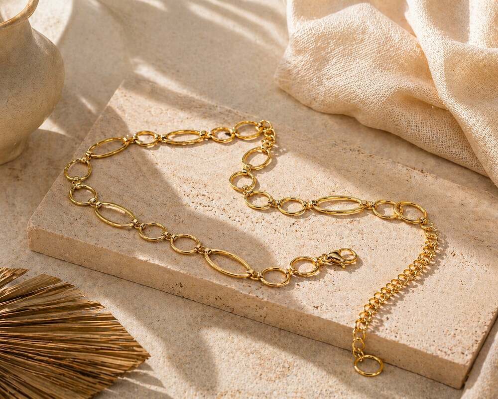 Vintage Gold Chain Belt Y2K Minimal Chic Adjustable Waist Jewelry